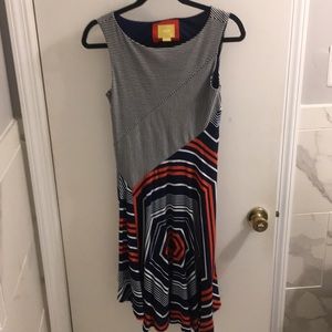 Maeve Geometric Print Dress